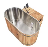 Hot Sales Cold Plunge Tub With Chiller Ice For Sports Recovery Portable Outdoor Wooden Ice Bath Tub